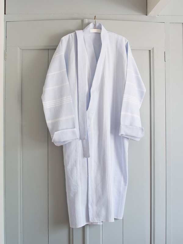 hammam bathrobe size M, light blue